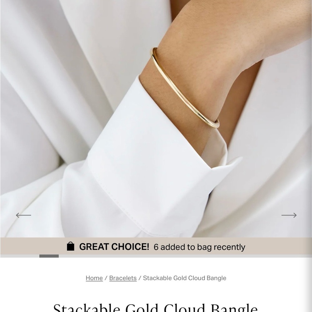 Gold Bangle Bracelet
